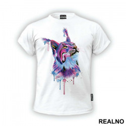 Caracal Watercolor Painting - Životinje - Majica