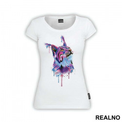 Caracal Watercolor Painting - Životinje - Majica