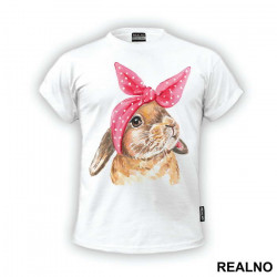 Rabbit With a Bow - Životinje - Majica Rabbit With a Bow - Životinje - Majica