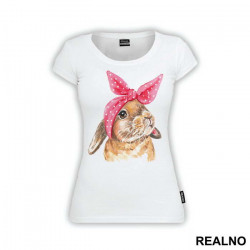 Rabbit With a Bow - Životinje - Majica Rabbit With a Bow - Životinje - Majica