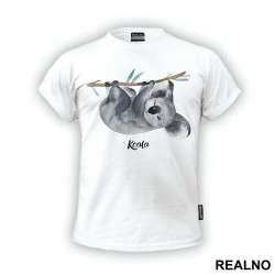 Koala Hanging On A Branch - Životinje - Majica