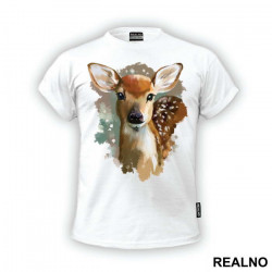 Deer Portrait - Životinje - Majica