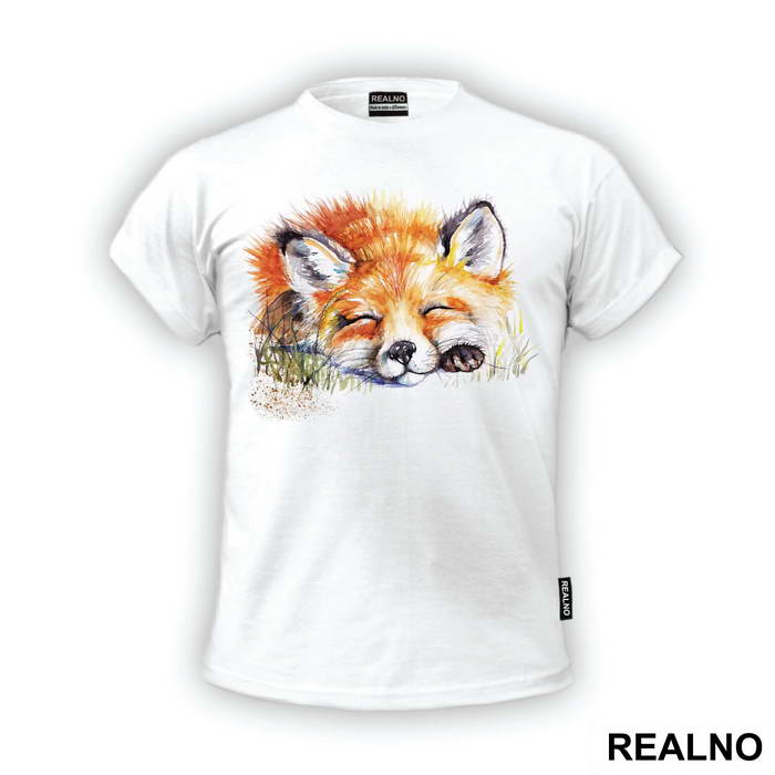 Smiling Orange Fox - Životinje - Majica