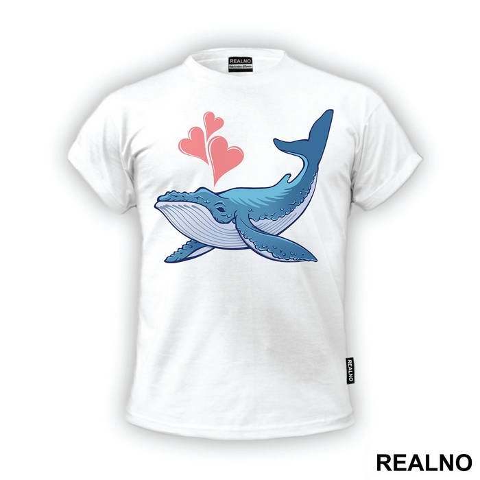 Whale In Love - Životinje - Majica