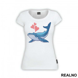 Whale In Love - Životinje - Majica Whale In Love - Životinje - Majica