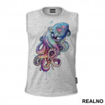 Colorful Octopus Painting - Životinje - Majica