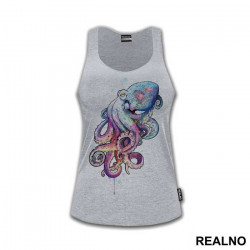 Colorful Octopus Painting - Životinje - Majica