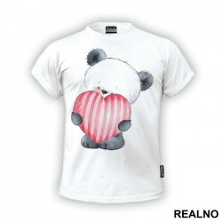 Little Bear Holding A Heart - Životinje - Majica