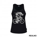 Skeleton Riding A Bike - Art - Majica