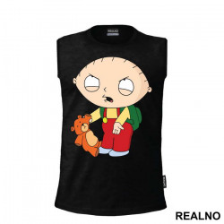 Stewie Holding A Teddy Bear - Family Guy - Majica