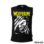 Face And Yellow Logo - Wolverine - Majica