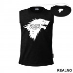 Winter Is Coming Black Dire Wolf Sigil - House Stark - Game Of Thrones - GOT - Majica