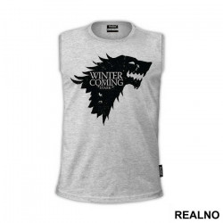 Winter Is Coming Black Dire Wolf Sigil - House Stark - Game Of Thrones - GOT - Majica