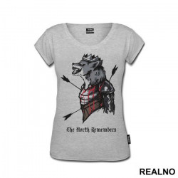 The North Remembers - Bloody Wolf With Arrows - House Stark - Game Of Thrones - GOT - Majica
