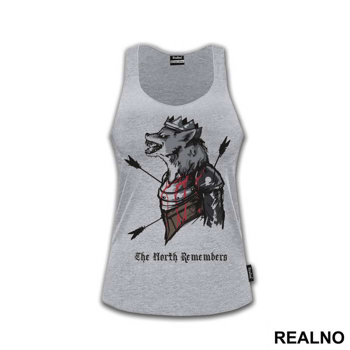 The North Remembers - Bloody Wolf With Arrows - House Stark - Game Of Thrones - GOT - Majica