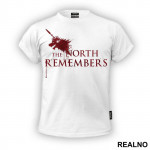 The North Remembers - Dripping Blood - House Stark - Game Of Thrones - GOT - Majica