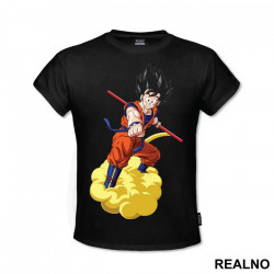 Flying - Nimbus - Goku - Dragon - Ball - Majica