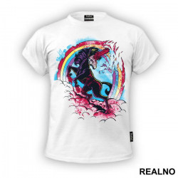 Murdercorn - It's Like Unicorn With Rainbows - Only Scarier - Art - Majica