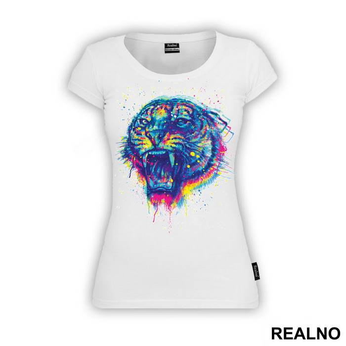 Tiger Splashing Color - Art - Majica