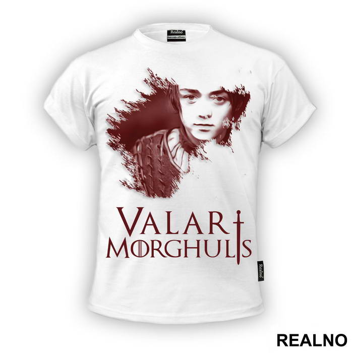 Arya - Valar Morghulis - House Stark - Game Of Thrones - GOT - Majica