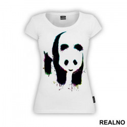 Panda Is Standing On Colors - Art - Majica
