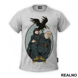 Hodor, Bran Stark and Three Eyed Crow - House Stark - Game Of Thrones - GOT - Majica