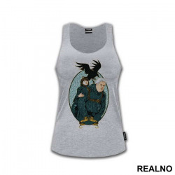 Hodor, Bran Stark and Three Eyed Crow - House Stark - Game Of Thrones - GOT - Majica