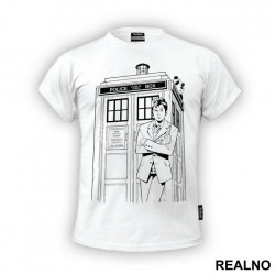 Black And White Art - Doctor Who - DW - Majica