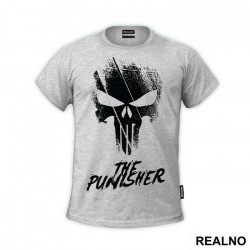 Grunge Skull Logo - Punisher - Majica