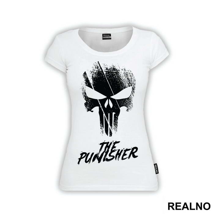 Grunge Skull Logo - Punisher - Majica