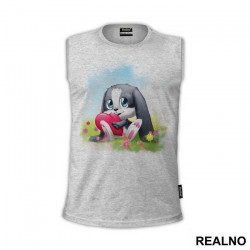 Cute Bunny Is Holding A Heart - Ljubav - Majica