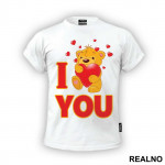 I Love You - Bear - Ljubav - Majica