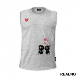 Black And Red Love - Ljubav - Majica