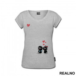 Black And Red Love - Ljubav - Majica