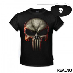 Red Outline Glow - Punisher - Majica