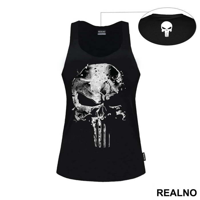 Broken Skull Logo - Punisher - Majica