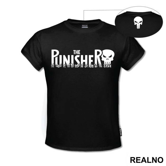 Comic Book Title Logo - Punisher - Majica