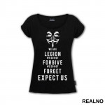 We Are Legion, We Don't Forgive - Internet - Majica