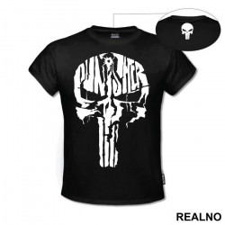 Text Inside The Skull - Punisher - Majica