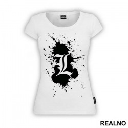Splasing L Black - Death Note - Majica Splasing L Black - Death Note - Majica