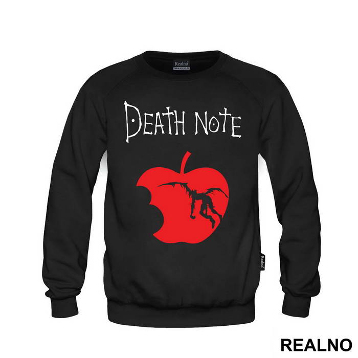 Red Apple And Logo - Death Note - Duks