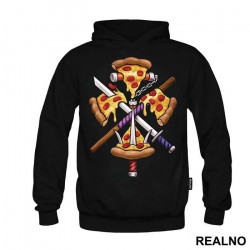 Pizza Slices And Weapons - Nindža Kornjače - Duks Pizza Slices And Weapons - Nindža Kornjače - Duks