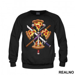 Pizza Slices And Weapons - Nindža Kornjače - Duks Pizza Slices And Weapons - Nindža Kornjače - Duks