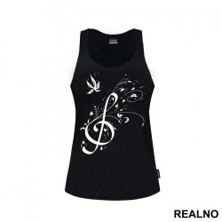 Notes And Butterfly - Muzika - Majica