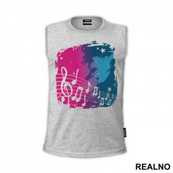 Notes And Butterfly - Muzika - Majica