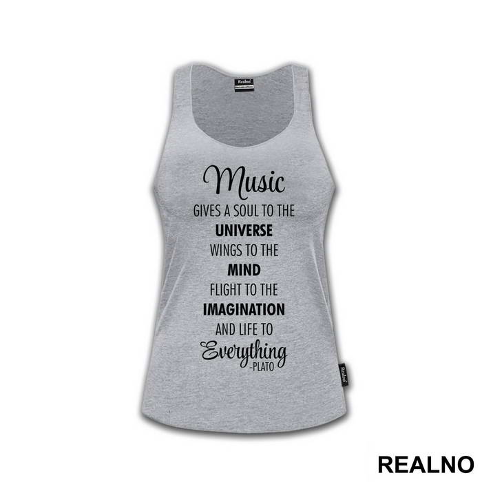 Music Gives A Soul To The Universe - Muzika - Majica