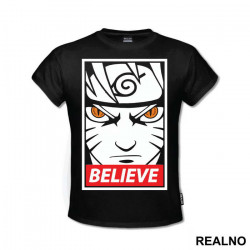 Face Believe - Naruto - Majica