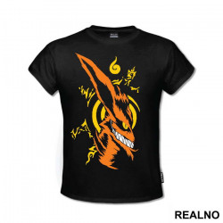 Kurama With With The Seal Symbol - Naruto - Majica