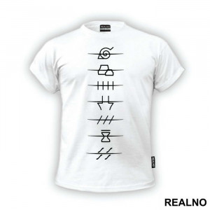 All Akatsuki Village Crossed Symbols - Naruto - Majica All Akatsuki Village Crossed Symbols - Naruto - Majica