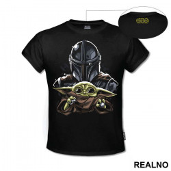 Looking Over - Baby Yoda - Mandalorian - Star Wars - Majica